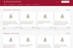 Bromsgrove School Twitter archive screenshot
