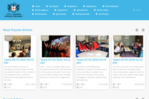 City of London Girls School Twitter archive screenshot